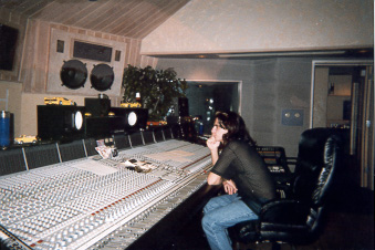 Alex giving a critical listen to Tom Lord-Alge's mixes.