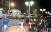 Doing a spot for WBZ-TV4 (CBS) News - VERY early in the morning! - City Hall Plaza - Boston, MA - 12/31/99